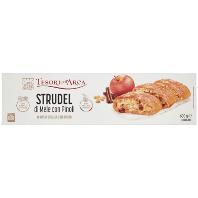 TESORI DELL'ARCA Strudel di Mele con Pinoli in Pasta Sfoglia con Burro Surgelato 600 g – immagine 9
