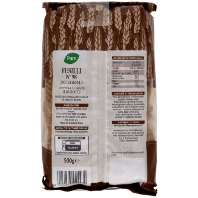 PAM Fusilli N° 98 Integrali 500 g – immagine 11