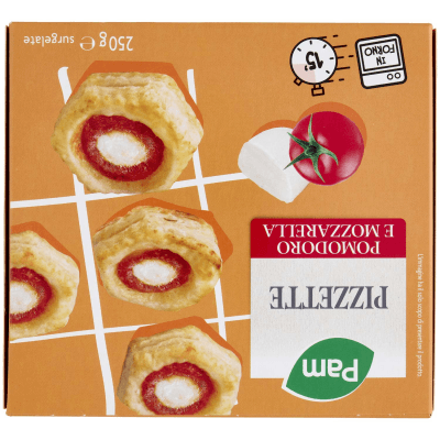 PAM Pizzette Pomodoro e Mozzarella surgelate 250 g – immagine 11