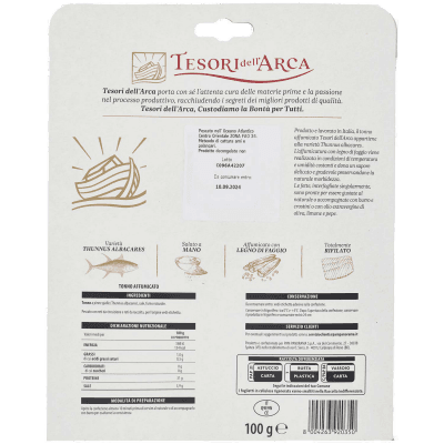 TESORI DELL'ARCA Tonno Affumicato con Legno di Faggio 100 g – immagine 11