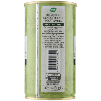 PAM Olive Nere Denocciolate in Salamoia 350 g – immagine 10