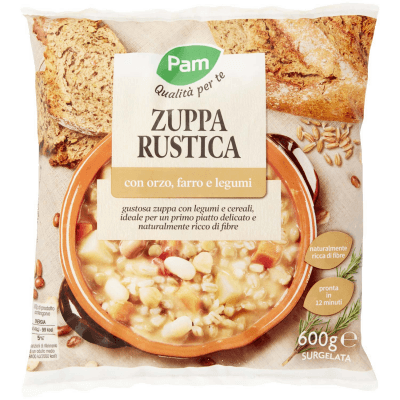 PAM Qualità per te Zuppa Rustica con orzo, farro e legumi Surgelata 600 g – immagine 9