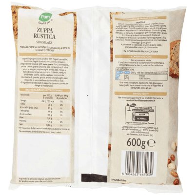 PAM Qualità per te Zuppa Rustica con orzo, farro e legumi Surgelata 600 g – immagine 11