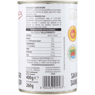 TESORI DELL'ARCA Pomodoro San Marzano dell'Agro Sarnese - Nocerino DOP 400 g – immagine 12