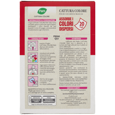 PAM Cattura Colore per Bucati Misti e Bianchi 20 pz – immagine 11
