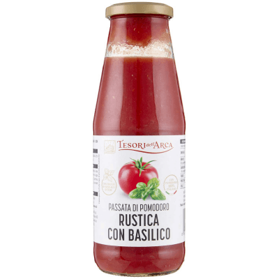 TESORI DELL'ARCA Passata di Pomodoro Rustica con Basilico 680 g – immagine 9