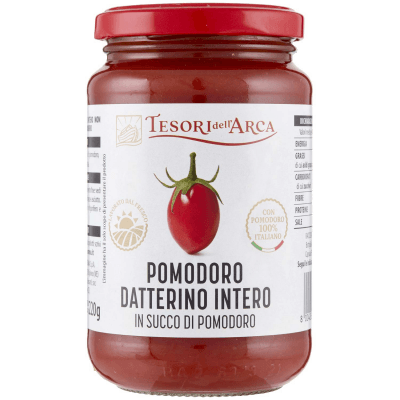 TESORI DELL'ARCA Pomodoro Datterino Intero in Succo di Pomodoro 360 g – immagine 9