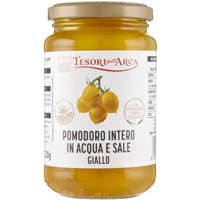 TESORI DELL'ARCA Pomodoro Intero in Acqua e Sale Giallo 360 g – immagine 9
