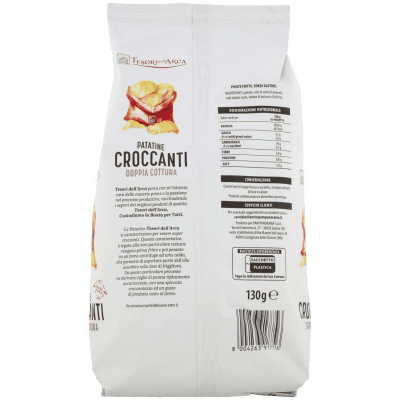 TESORI DELL'ARCA Patatine Croccanti Doppia Cottura 130 g – immagine 11