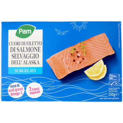 PAM Cuori di Filetto di Salmone Selvaggio dell'Alaska Surgelati 250 g – immagine 9