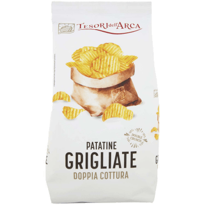 TESORI DELL'ARCA Patatine Grigliate Doppia Cottura 130 g – immagine 9