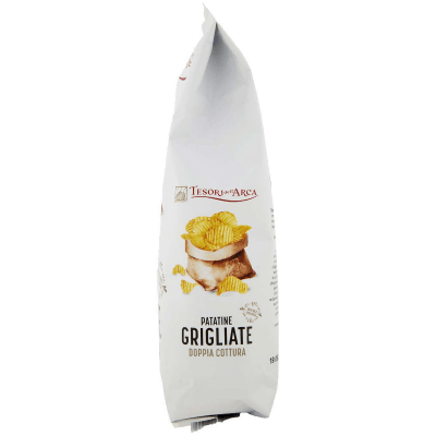 TESORI DELL'ARCA Patatine Grigliate Doppia Cottura 130 g – immagine 12
