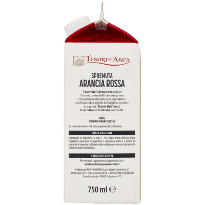TESORI DELL'ARCA Spremuta Arancia Rossa 750 ml – immagine 12
