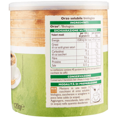 BIO Orzo solubile Biologico 120 g – immagine 12