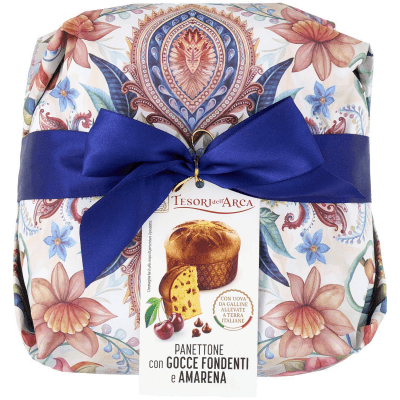 TESORI DELL'ARCA Panettone con Gocce Fondenti e Amarena 1000 g – immagine 9