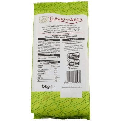 TESORI DELL'ARCA Praline di Cioccolato al Latte Dubai Style con pistacchio e cadyif 150 g – immagine 11