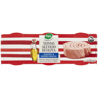 PAM Qualità per te Tonno all'Olio di Oliva 3 x 80 g – immagine 9