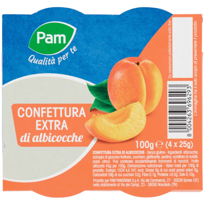 PAM Qualità per te Confettura Extra di albicocche 100g (25g x 4) – immagine 9