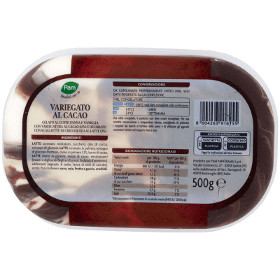 PAM Qualità per te Variegato al Cacao con scagliette di cioccolato al latte 500 g – immagine 11