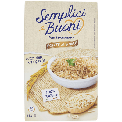 SEMPLICI E BUONI Fonte di Fibre Riso Ribe Integrale 1 kg – immagine 9