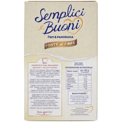 SEMPLICI E BUONI Fonte di Fibre Riso Ribe Integrale 1 kg – immagine 11