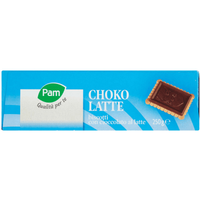 PAM Qualità per te Choko Latte biscotti con cioccolato al latte 250g (25g x 10) – immagine 13