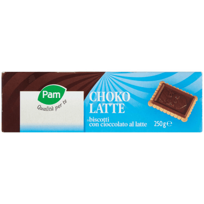 PAM Qualità per te Choko Latte biscotti con cioccolato al latte 250g (25g x 10) – immagine 14