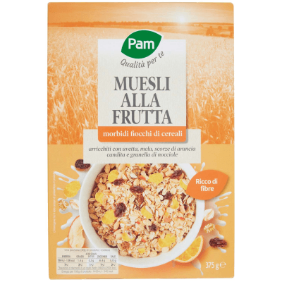 PAM Qualità per te Muesli alla Frutta morbidi fiocchi di cereali 375 g – immagine 9