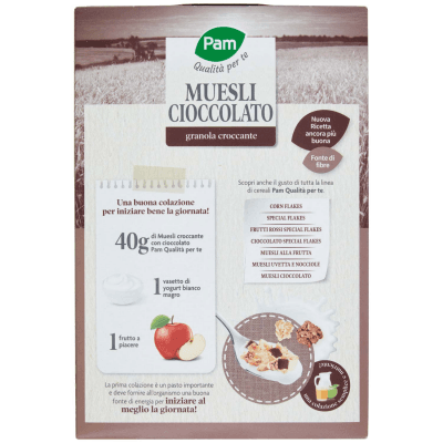 PAM Qualità per te Muesli Cioccolato granola croccante 375 g – immagine 11