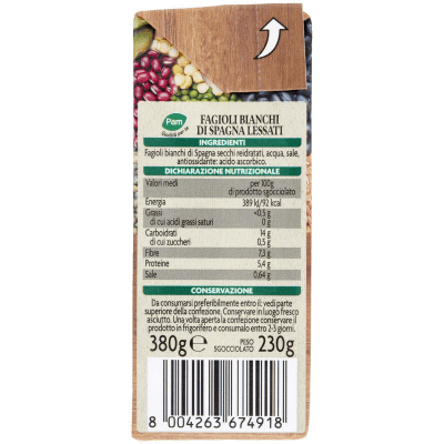 PAM Qualità per te Fagioli Bianchi di Spagna 380 g – immagine 12