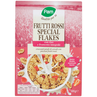 PAM Qualità per te Frutti Rossi Special Flakes con riso e frumento integrale 300 g – immagine 9