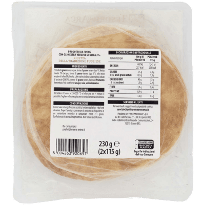 TESORI DELL'ARCA Puccia Salentina 2 x 115 g – immagine 11