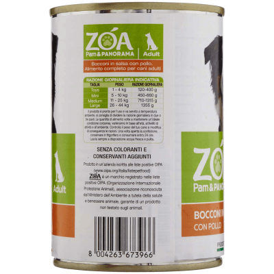 ZOA Adult Bocconi in Salsa con Pollo 415 g – immagine 10