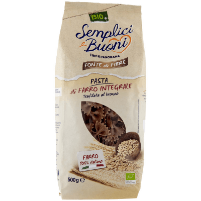 SEMPLICI E BUONI Fonte di Fibre Farfalle di Farro Integrale BIO 500 g – immagine 9
