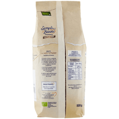 SEMPLICI E BUONI Fonte di Fibre Farfalle di Farro Integrale BIO 500 g – immagine 11