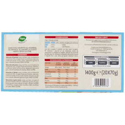 PAM Qualità per te Ghiaccioli amarena, arancia, limone, menta 20 x 70 g – immagine 13