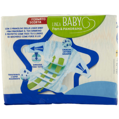 PAM PANORAMA Linea Baby Pannolini Junior Taglia 5 11-25kg 17+17 pz – immagine 11