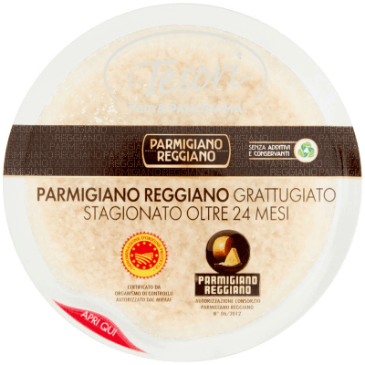 I TESORI Parmigiano Reggiano Grattugiato Stagionato Oltre 24 Mesi 100 g – immagine 9