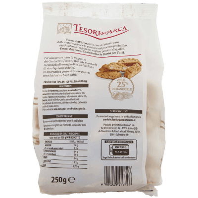 TESORI DELL'ARCA Cantuccini Toscani IGP alle Mandorle 250 g – immagine 11