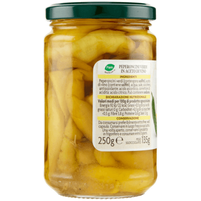 PAM Qualità per te Peperoncini verdi in aceto di vino 250 g – immagine 10