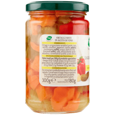 PAM Qualità per te Giardiniera in aceto di vino 300 g – immagine 10