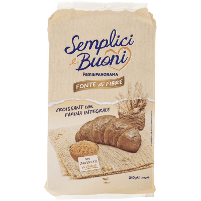 SEMPLICI E BUONI Fonte di Fibre Croissant con farina integrale 240g (40g x 6) – immagine 9