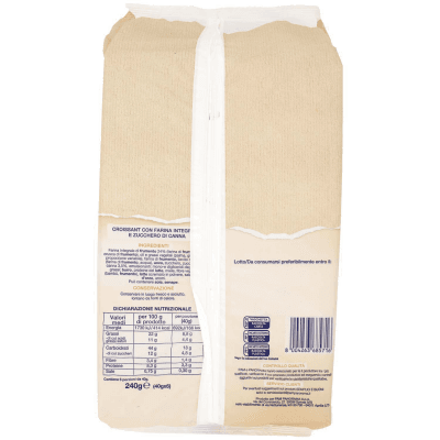 SEMPLICI E BUONI Fonte di Fibre Croissant con farina integrale 240g (40g x 6) – immagine 11