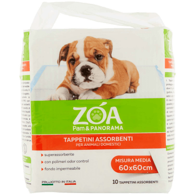 ZOA Tappetini Assorbenti per Animali Domestici Misura Media 60x60cm 10 pz – immagine 9