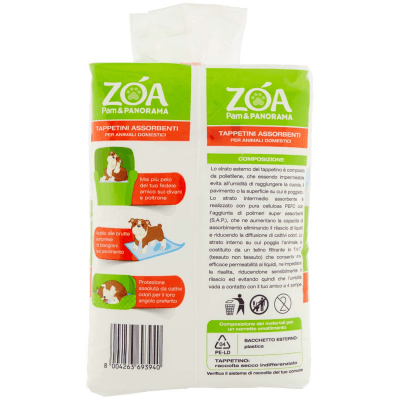 ZOA Tappetini Assorbenti per Animali Domestici Misura Media 60x60cm 10 pz – immagine 10