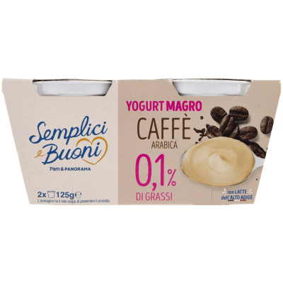 SEMPLICI E BUONI 0,1% di Grassi Yogurt Magro Caffè Arabica 2 x 125 g – immagine 9