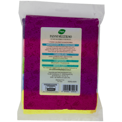 PAM Panni Multiuso in Microfibra Colorati 30 x 30 cm 5 pz – immagine 11