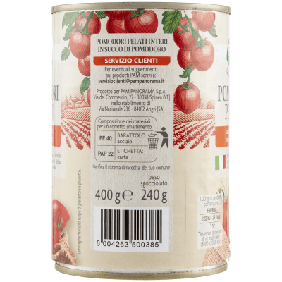 PAM PANORAMA Pomodori Pelati Interi 400 g – immagine 12