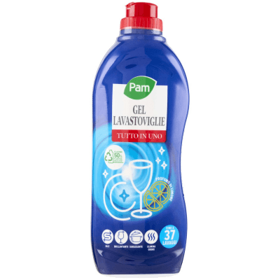 PAM Gel Lavastoviglie Tutto in Uno Profumo di Limone 750 mL – immagine 9