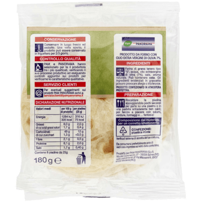 PAM PANORAMA Mini Piadine all'olio extravergine d'oliva 8 piadine 180 g – immagine 11